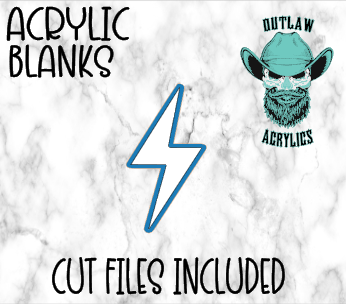 Lightning Bolt Badge Reel Acrylic