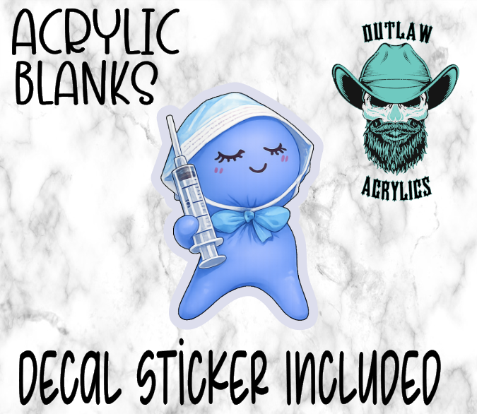 Glove Nurse Acrylic & Decal Set