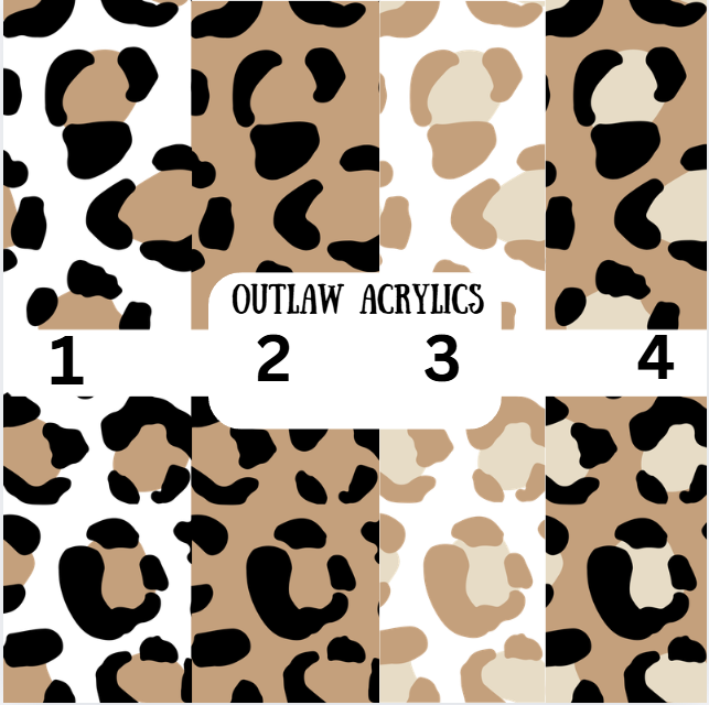 Light Brown Leopard Vinyl