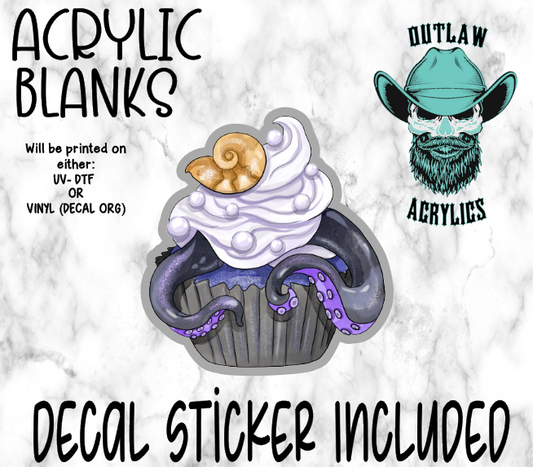 U Lady Cupcake Acrylic & Decal Set
