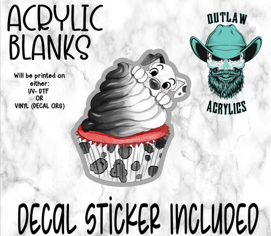 Crue Cupcake Acrylic & Decal Set