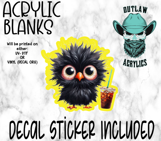 Black Bird Coffee Maxed Acrylic & Decal Set