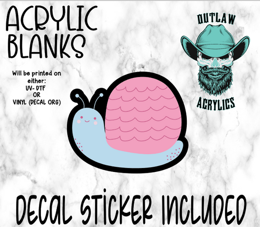 Blue Snail Acrylic & Decal Set