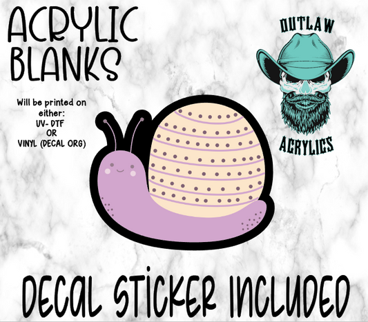Purple Snail Acrylic & Decal Set