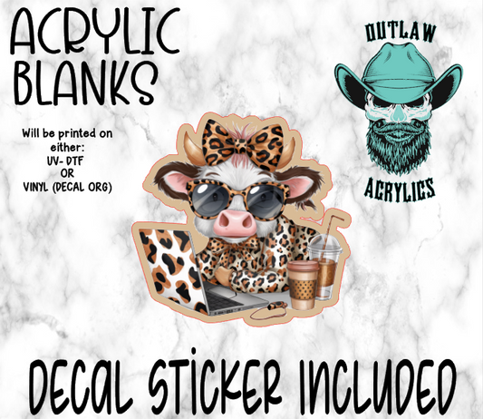 Just A Working Cow Acrylic & Decal Set