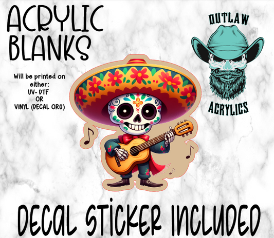 Cinco Mariachi Acrylic & Decal Set