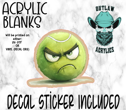 Angy Ball Guy Acrylic & Decal Set