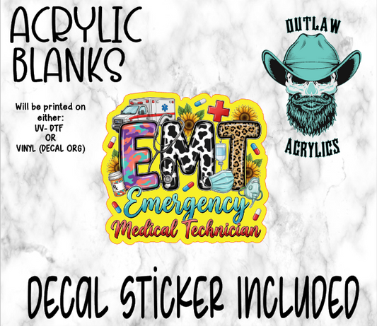 E.M.T Serape Acrylic & Decal Set