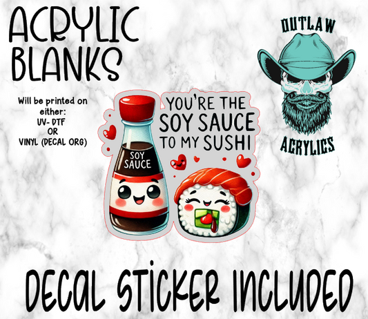Soy To Sushi Acrylic & Decal Set