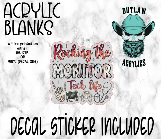 Rockin Monitor Life Acrylic & Decal Set