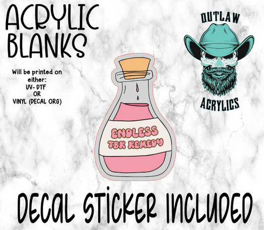 Endless TBR Remedy Acrylic & Decal Set