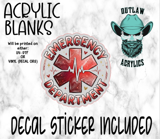 Emergency Department Acrylic & Decal Set