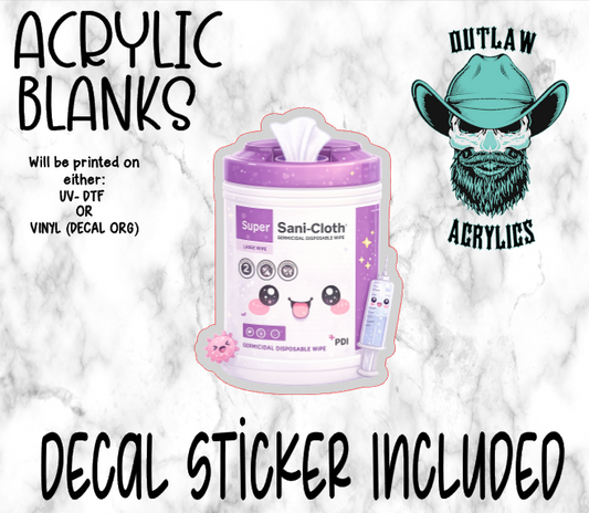 Kawaii Sani Acrylic & Decal Set