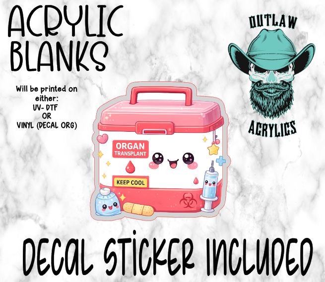 Organ Transport Acrylic & Decal Set