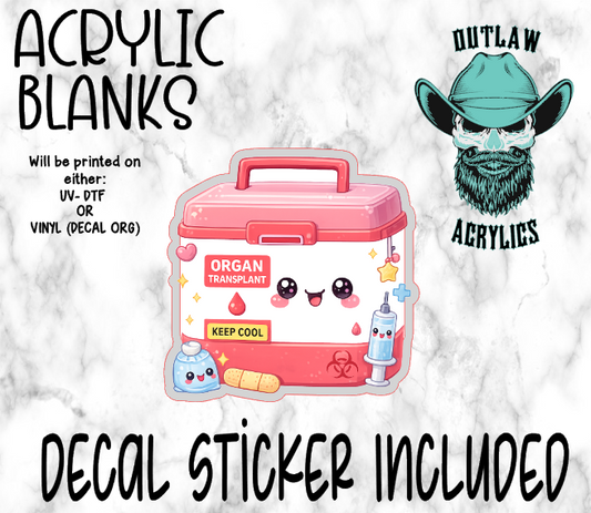 Organ Transport Acrylic & Decal Set