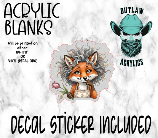 Mama Fox Acrylic & Decal Set