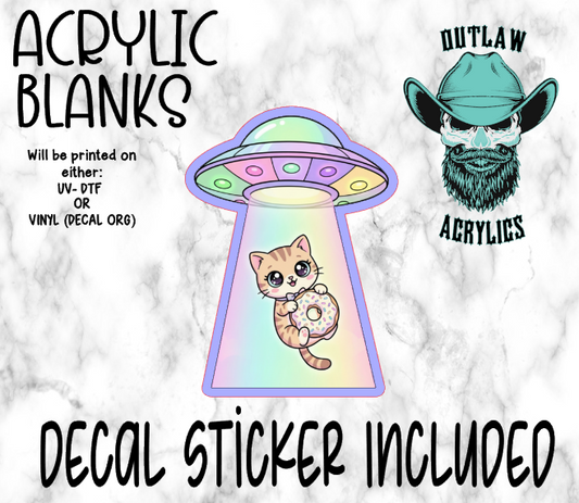 UFO Cat Donut Acrylic & Decal Set