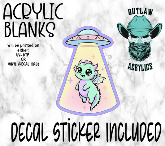 UFO Dragon Acrylic & Decal Set