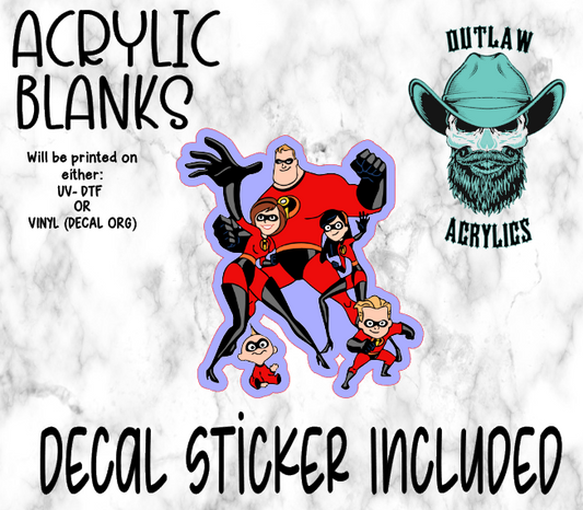 Family In Crime Acrylic & Decal Set