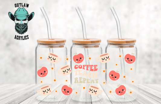 Coffee Teach Repeat Wrap