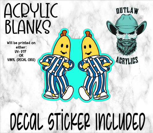 Banana Guys Acrylic & Decal Set