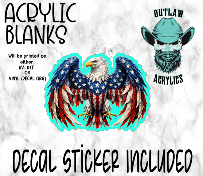American Eagle A Acrylic & Decal Set