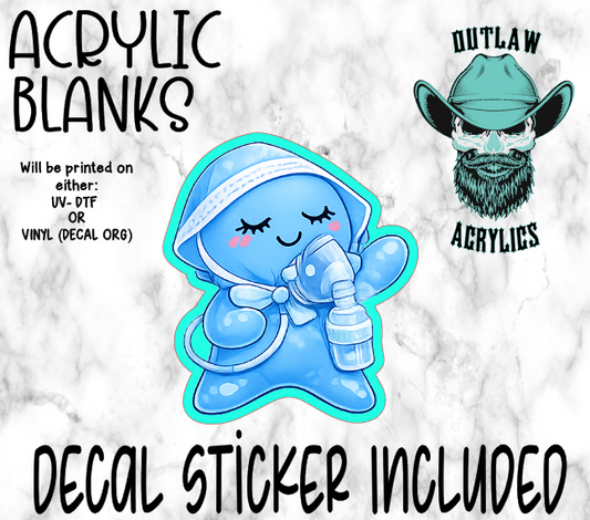 Glove Buddy Respiratory Nurse Acrylic & Decal Set