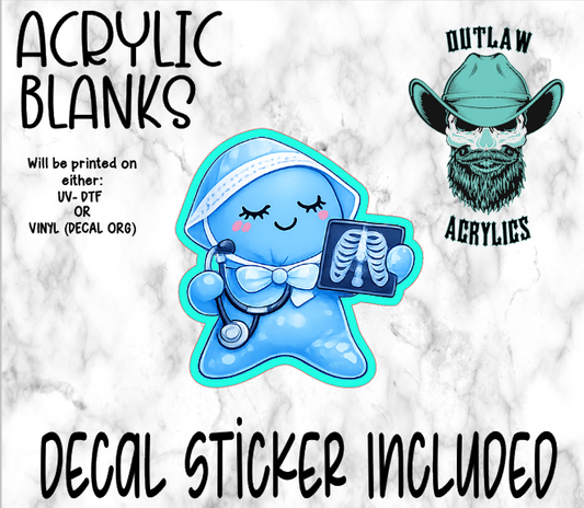 Glove Buddy X-Ray Nurse Acrylic & Decal Set