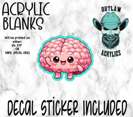 Happy Brain Acrylic & Decal Set
