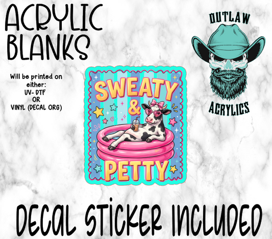 Sweaty & Petty Acrylic & Decal Set
