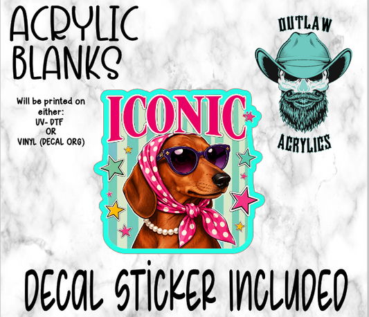 Iconic Acrylic & Decal Set