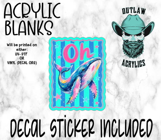 Oh Whale Acrylic & Decal Set