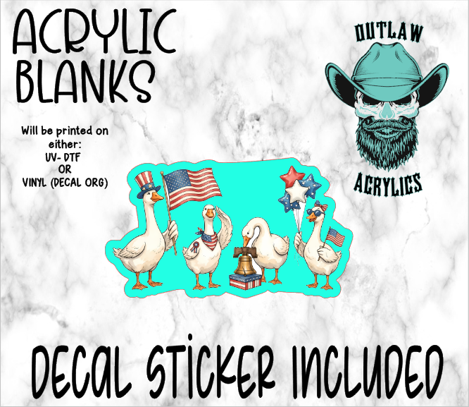 Liberty Goose Acrylic & Decal Set