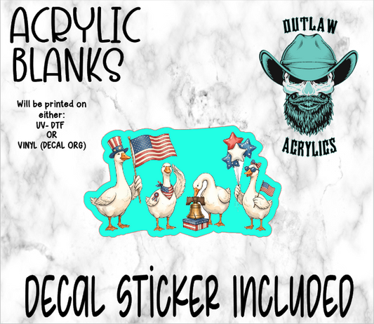 Liberty Goose Acrylic & Decal Set