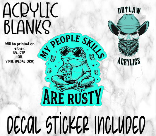 Rusty Skills Acrylic & Decal Set