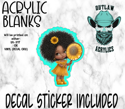 Lil Diva Acrylic & Decal Set