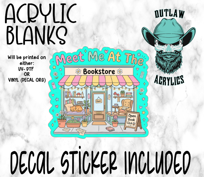 Bookstore Acrylic & Decal Set
