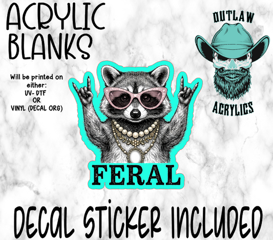 Rock On Feral AF Acrylic & Decal Set