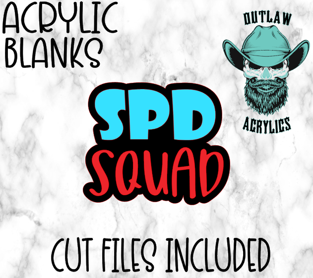 Spd Squad Badge Reel Acrylic