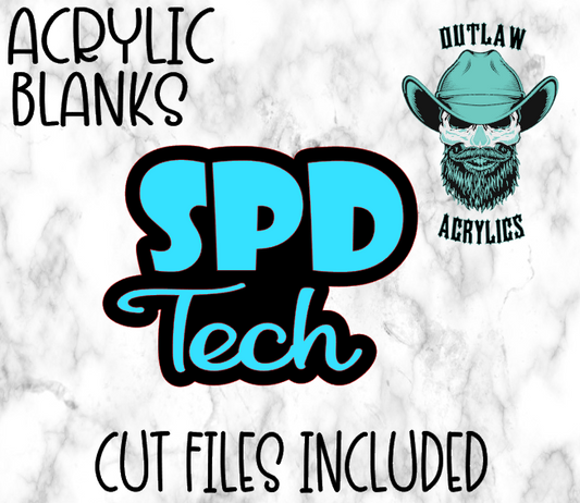 Spd Tech Badge Reel Acrylic