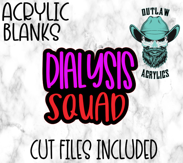 Dialysis Squad Badge Reel Acrylic