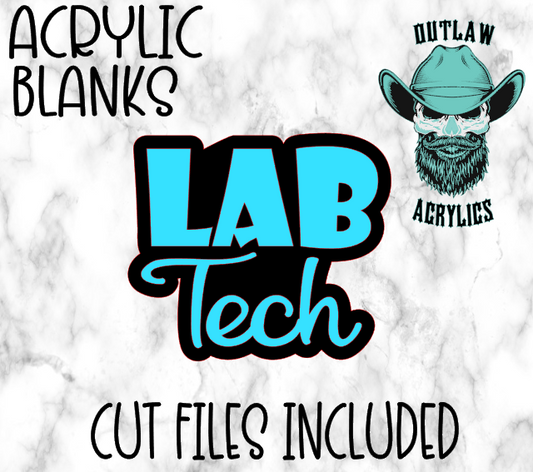 Lab Tech Badge Reel Acrylic