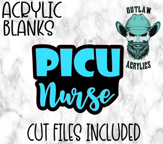 Picu Nurse Badge Reel Acrylic