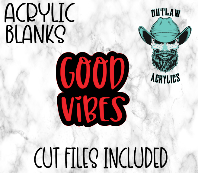 Good Vibes Badge Reel Acrylic