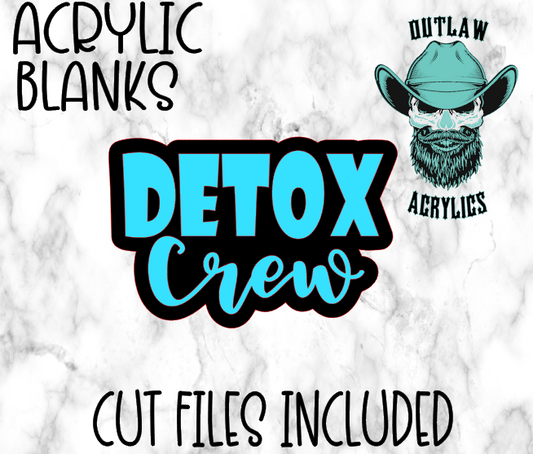 Detox Crew Badge Reel Acrylic