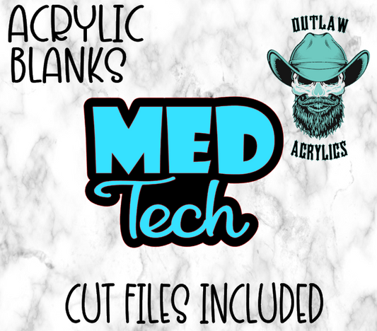 Med Tech Badge Reel Acrylic