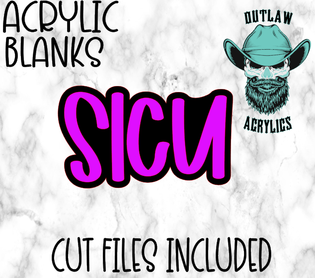 Sicu Badge Reel Acrylic