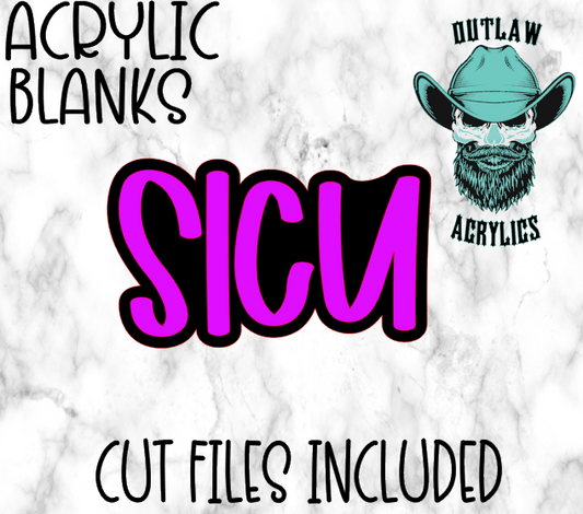 Sicu Badge Reel Acrylic