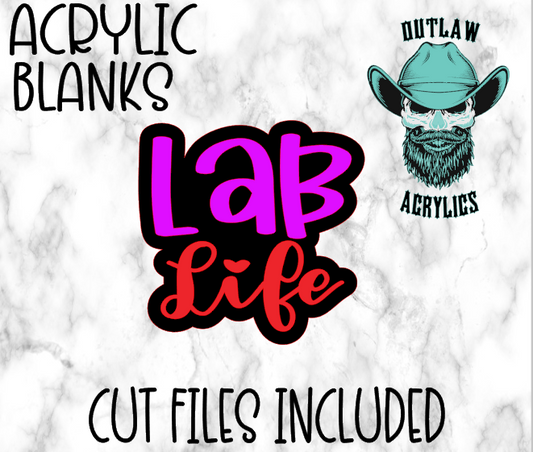 Lab Life Badge Reel Acrylic