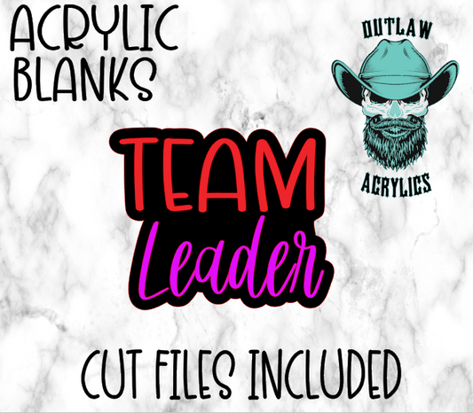 Team Leader Badge Reel Acrylic